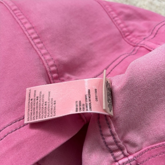 Free People Women's Size 0 Pink Modern Femme Denim Mini Skirt - Picture 3 of 4